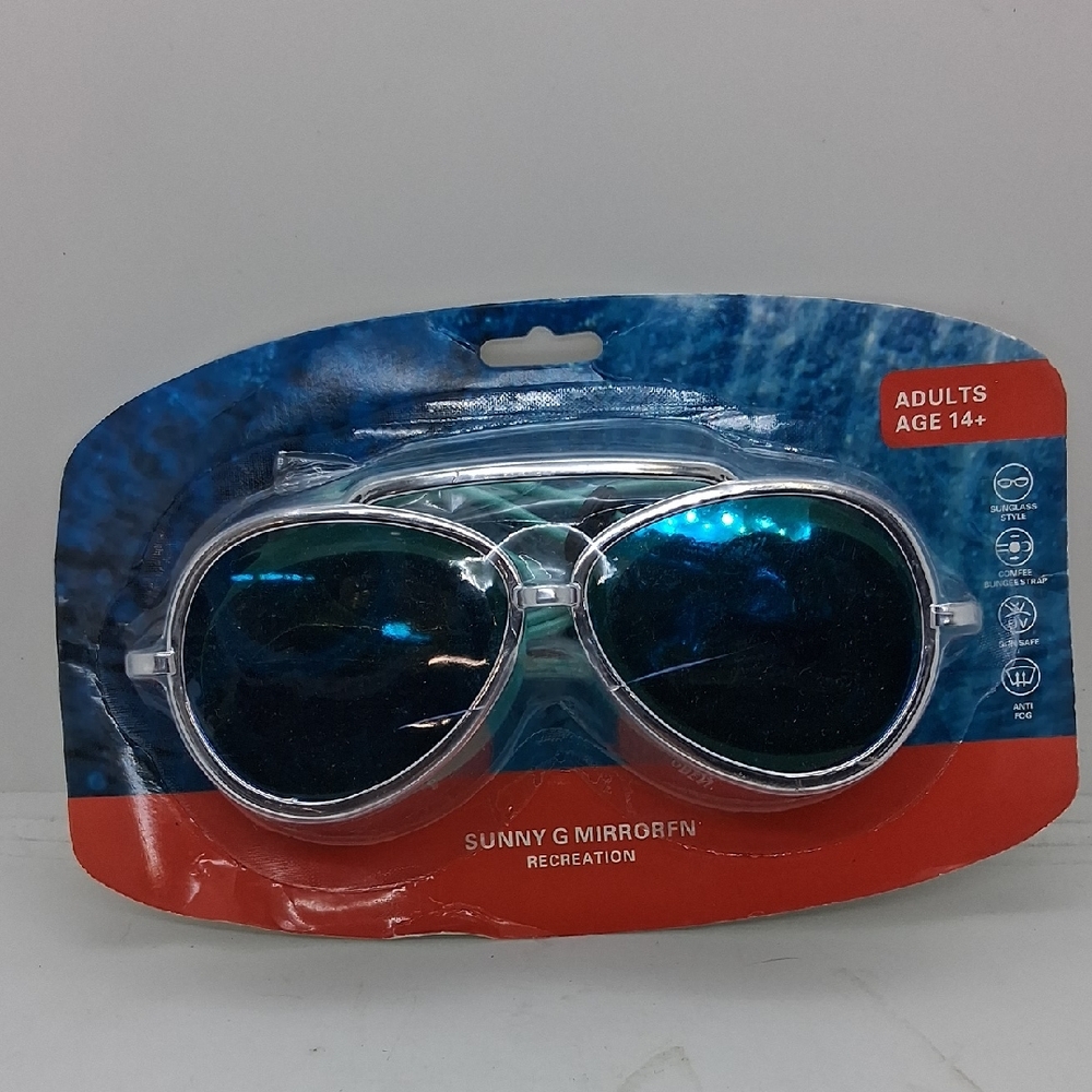 Mirror Swim Goggles - Vibrant Blue